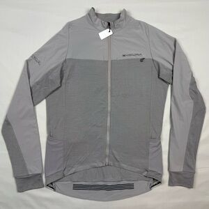 Endura Mens GV500 Wool Blend Long Sleeve Cycling Jersey Sz Medium Fossil Grey C2